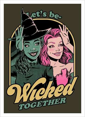 Green and Pink Witches