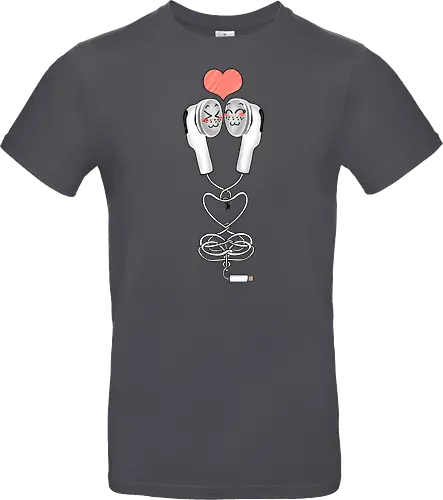 Earbuds Tangled In Love (Verliebte verknotete Ohrhörer)