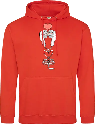Earbuds Tangled In Love (Verliebte verknotete Ohrhörer)