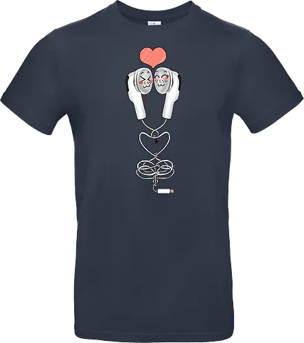 Earbuds Tangled In Love (Verliebte verknotete Ohrhörer)