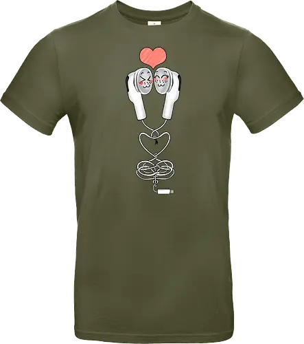 Earbuds Tangled In Love (Verliebte verknotete Ohrhörer)