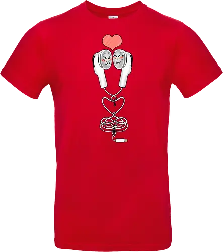 Earbuds Tangled In Love (Verliebte verknotete Ohrhörer)