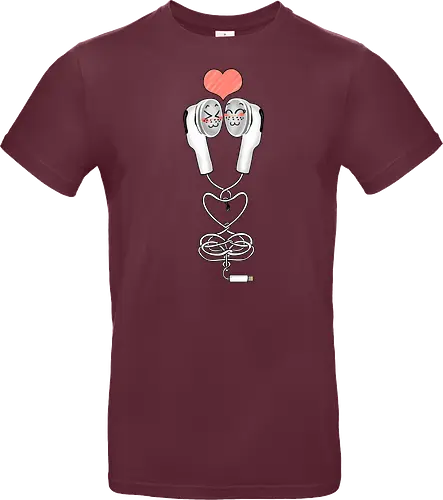 Earbuds Tangled In Love (Verliebte verknotete Ohrhörer)