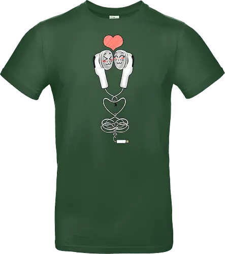 Earbuds Tangled In Love (Verliebte verknotete Ohrhörer)