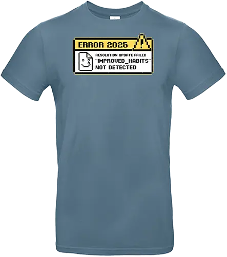 New Year Resolutions 2025 - pixel art, retro, vintage, classic, pop up, computer, graphics, Resolutions, irony, sarcasm, depression, new year, réveillon, New Year's Eve, fun, funny, anxiety - Standard T-Shirt