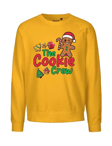 The Cookie Crew - christmas, gingerbread, festive, candy cane, santa hat, holiday, cookie, christmas tree, bells, decoration - Fairtrade Sweatshirt