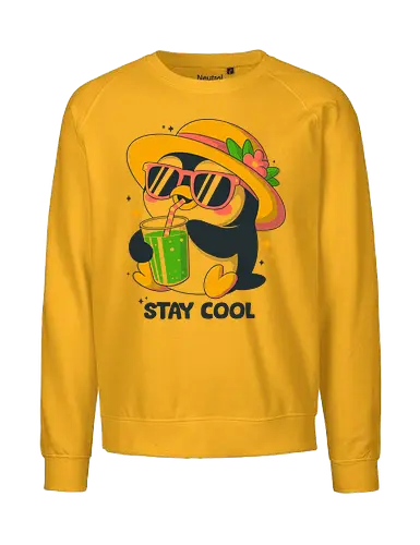 Stay Cool - funny, fun, cute, happy, pet - Fairtrade Sweatshirt