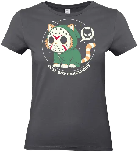 Cute but Dangerous - terror, horror, cute, cats, cat, jason, halloween, film - Standard T-Shirt (Women)