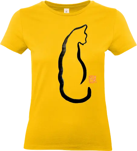 line cat - cat, sumie, japan - Standard T-Shirt (Women)