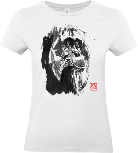 orangutan paper - orangutan, ape, sumie, japan - Standard T-Shirt (Women)