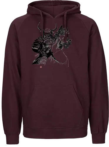 samurai horse - samurai, sumie, japan, horse - Fairtrade Hoodie
