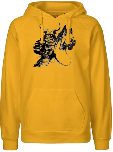 samurai horse - samurai, sumie, japan, horse - Fairtrade Hoodie