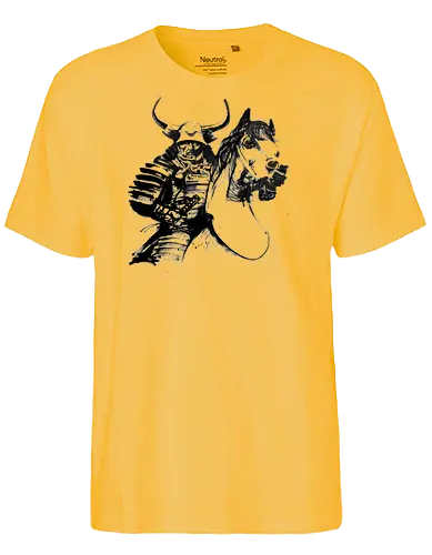 samurai horse - samurai, sumie, japan, horse - Fairtrade T-Shirt
