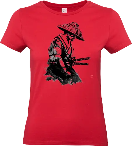 waiting samurai - samurai, sumie, japan - Standard T-Shirt (Women)
