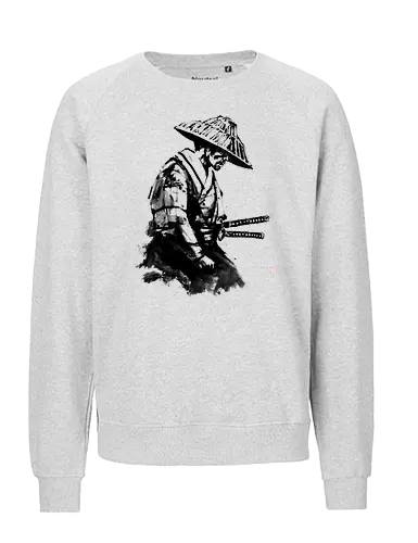 waiting samurai - samurai, sumie, japan - Fairtrade Sweatshirt
