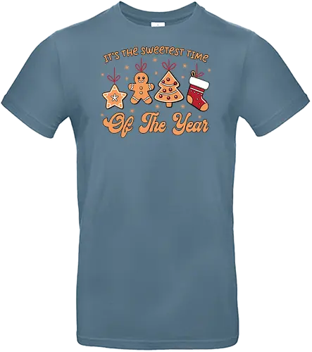 It's the sweetest time of the year - christmas, holiday, gingerbread, festive, stocking, snowflakes, tree, sweet, decoration - Standard T-Shirt