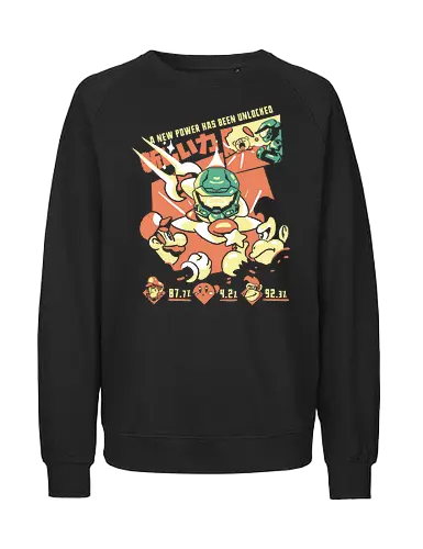 Entsperrte Leistung - retro, gaming, gamer, retro gamer - Fairtrade Sweatshirt