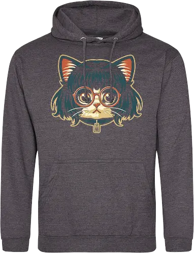 Cute Bob Hair Cat wear Sunglasses
