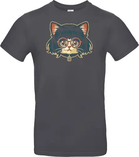 Cute Bob Hair Cat wear Sunglasses