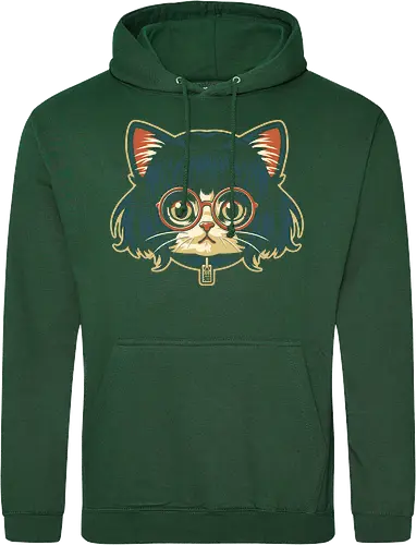 Cute Bob Hair Cat wear Sunglasses