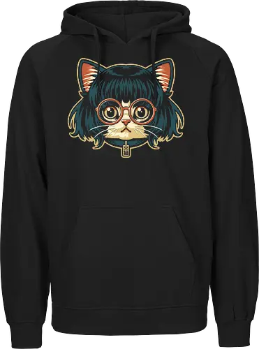 Cute Bob Hair Cat wear Sunglasses