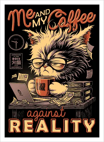 Me and My Coffee Against Reality