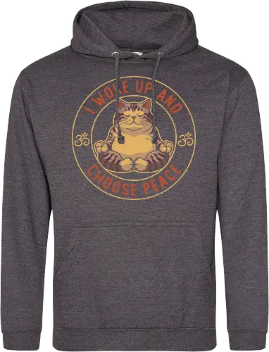 I Woke Up and Choose Peace - Yoga Cat