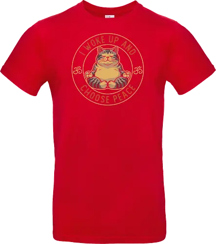 I Woke Up and Choose Peace - Yoga Cat