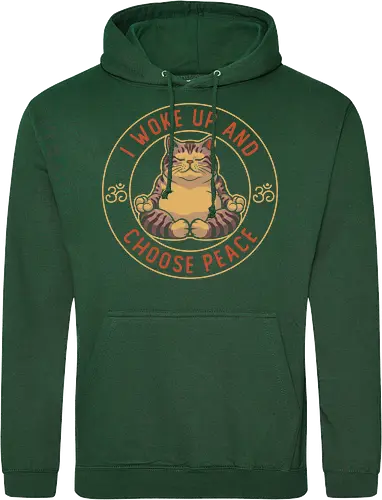 I Woke Up and Choose Peace - Yoga Cat