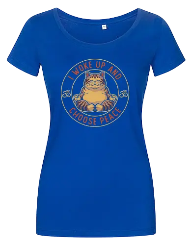 I Woke Up and Choose Peace - Yoga Cat