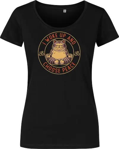 I Woke Up and Choose Peace - Yoga Cat