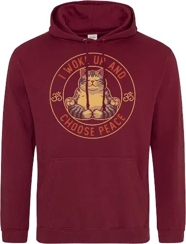 I Woke Up and Choose Peace - Yoga Cat