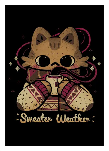 Cute Sweater Weather Cat
