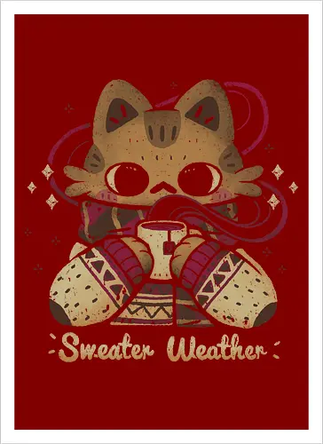 Cute Sweater Weather Cat