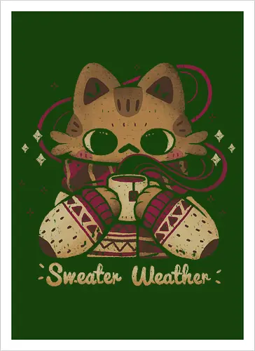 Cute Sweater Weather Cat