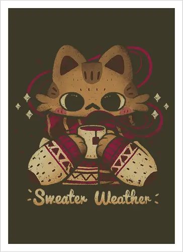 Cute Sweater Weather Cat