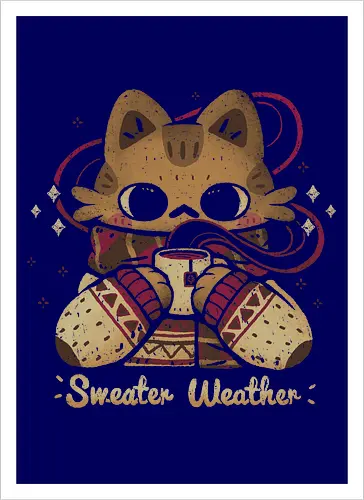 Cute Sweater Weather Cat