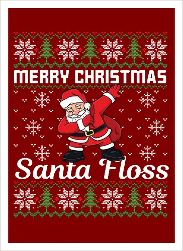 Merry Christmas and  Santa Floss