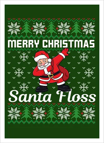 Merry Christmas and  Santa Floss