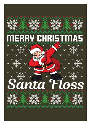 Merry Christmas and  Santa Floss
