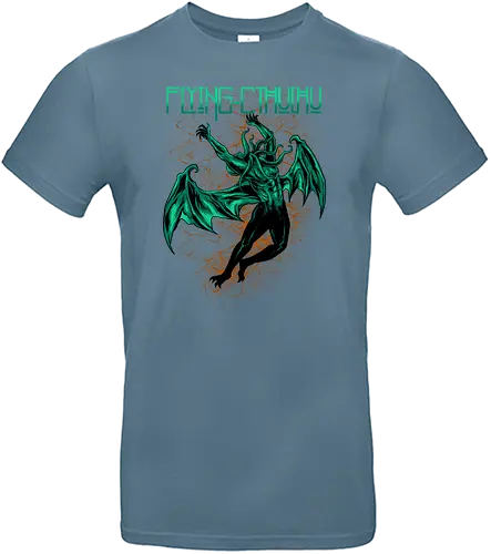 flying cthulhu  - horror, halloween, cool, cute, fun, Pen and Paper, game, plant, cartoon, monster, cthulhu - Standard T-Shirt