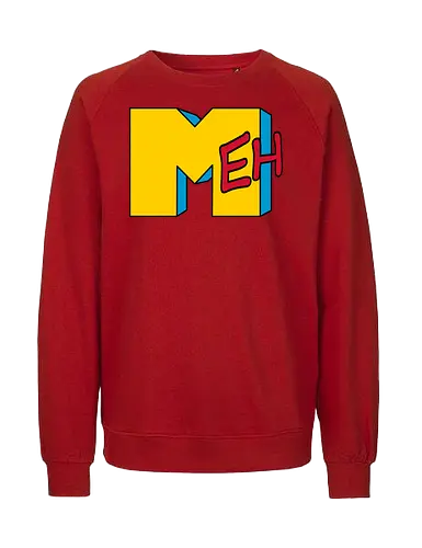 MEH - retro, music, superheroes, 80s, 90s, logo - Fairtrade Sweatshirt