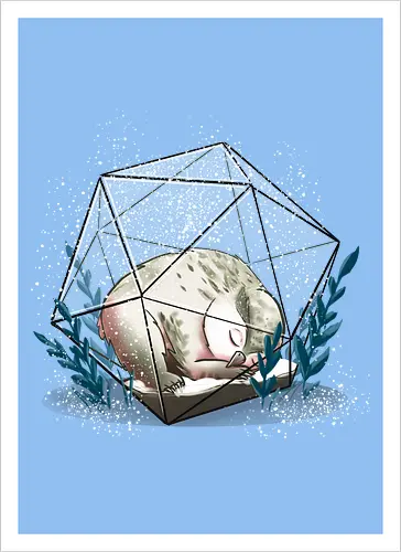 Schnee Eulenbär Terrarium