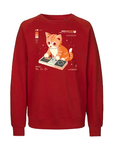 Nine Lives - cats, cat, cute, games, gamer, game, vide game, kitty - Fairtrade Sweatshirt