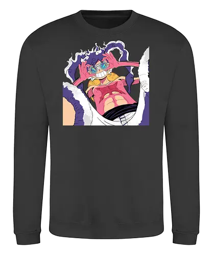 Drums of liberation - anime, manga, pirate, Pirate, gear 5 - Sweatshirt
