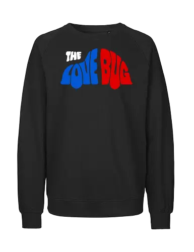 The Love Bug Art - beetle, cinema, funny, gaming, anime, nerd, television, joke, meme, vintage, funny quote, memes, funnytee, funny pop, humor, parody, geek - Fairtrade Sweatshirt