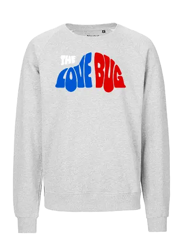 The Love Bug Art - beetle, cinema, funny, gaming, anime, nerd, television, joke, meme, vintage, funny quote, memes, funnytee, funny pop, humor, parody, geek - Fairtrade Sweatshirt