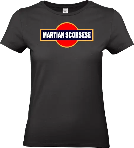 "Martian Scorsese" Parody Art - cinema, drink, director, movie, funny, gaming, anime, nerd, television, joke, meme, vintage, funny quote, memes, funnytee, funny pop, humor, parody, geek - Standard T-Shirt (Women)