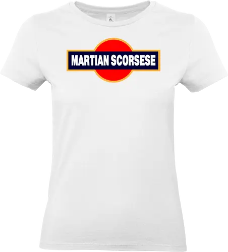 "Martian Scorsese" Parody Art - cinema, drink, director, movie, funny, gaming, anime, nerd, television, joke, meme, vintage, funny quote, memes, funnytee, funny pop, humor, parody, geek - Standard T-Shirt (Women)