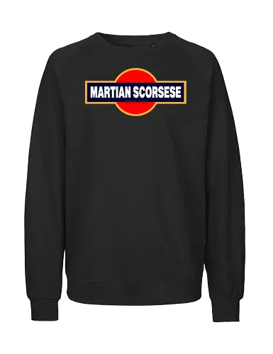 "Martian Scorsese" Parody Art - cinema, drink, director, movie, funny, gaming, anime, nerd, television, joke, meme, vintage, funny quote, memes, funnytee, funny pop, humor, parody, geek - Fairtrade Sweatshirt
